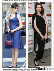 Curtinho: Cabelo de Anne Hathaway é peruca