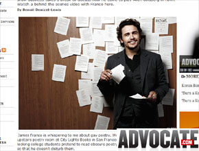 James Franco: <i>- Não sou gay</i>, afirma