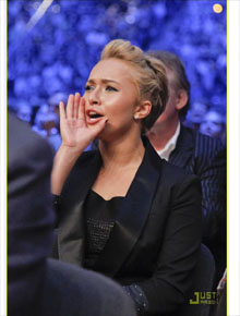 Torcida: Hayden Panettiere vibra pelo namorado