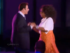 <i>Oprah Show</i>: John Travolta dança com apresentadora