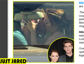 Reconciliação: Miley e Liam são flagrados aos beijos