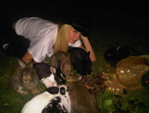 <i>Pets</i>: Paris Hilton alimenta coelhinhos