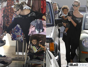 Mãe e filha: Heidi Klum faz compras com Lou