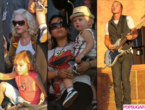<i>Show</i>: Stefani e filhos assistem a <i>show</i> de Gavin