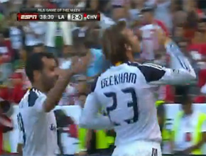 Futebol: Beckham manda beijo para os filhos
