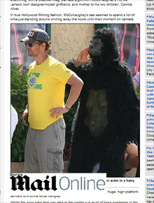 <i>Set</i>: McConaughey dirige vídeo usando camisa do Brasil