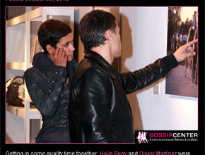 Juntinhos: Halle Berry e Oliver Martinez visitam exposição