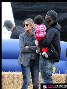 Domingão: Heidi Klum e Seal brincam com os filhos