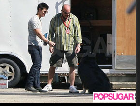 <i>Amanhecer</i>: Taylor Lautner chega ao <i>set</i>