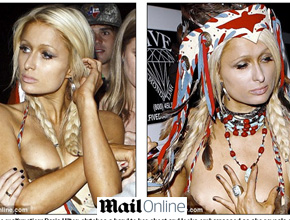 <i>Ops!</i>: Paris Hilton mostra mais do que deve