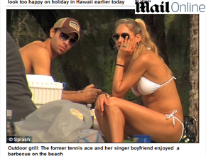 Havaí: Enrique Iglesias e Anna Kournikova curtem ilha