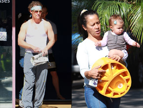 Luta: McConaughey deixa academia com a filha