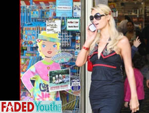 Califórnia: Paris Hilton deixa loja infantil