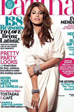 Latina: Eva Mendes é capa de revista