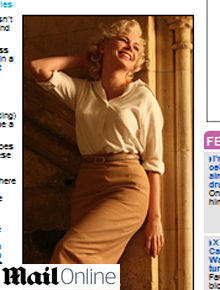 Marilyn Monroe: Veja Michelle Williams caracterizada