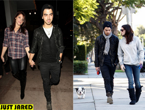 Juntos: Joe Jonas e Ashley Greene curtem jantar