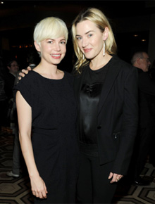 Amigas: Kate Winslet prestigia Michelle Williams