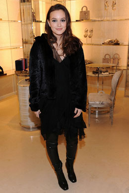 Reinauguração: Leighton Meester vai na loja da <i>Dior</i>