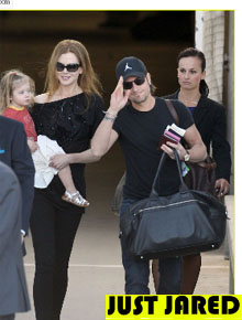 Família: Nicole Kidman desembarca na Austrália