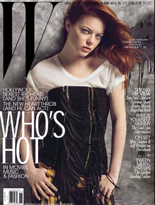 <i>W</i>: Emma Stone é capa de revista