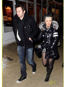 <i>Love</i>: Christina Aguilera passeia com o <i>affair</i>