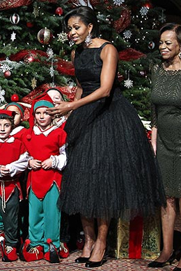 <i>Vintage</i>: Michelle Obama usa vestido dos anos 50