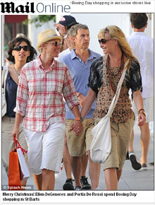 França: Ellen DeGeneres e esposa passeiam