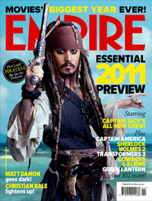 <i>Empire</i>: Johnny Depp é capa como Jack Sparrow
