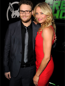 Dama de vermelho: Cameron Diaz promove longa