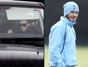 Pós-anúncio: Victoria e David Beckham são vistos juntos