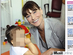Guadalupe: Carla Bruni brinca com crianças