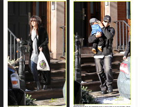 Em família: Sandra Bullock passeia como filho