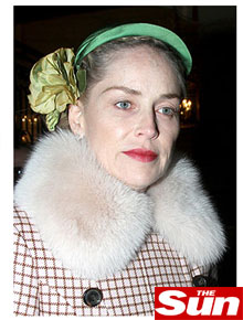 Rosto: Sharon Stone exibe rugas