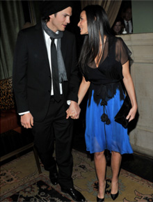 Paixão: Demi Moore e Ashton Kutcher trocam olhares