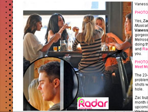 Só garotas?: Zac Efron sai com amigas