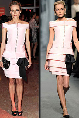 <i>The flash</i>?: Diane Kruger desfila vestido de alta costura