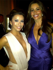 Gala: Eva Longoria posa com Sofia Vergara