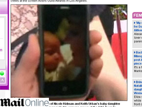 Faith: Marido de Nicole Kidman mostra foto da filha caçula