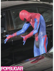 Teia: Andrew Garfield filma para <i>Homem-Aranha</i>