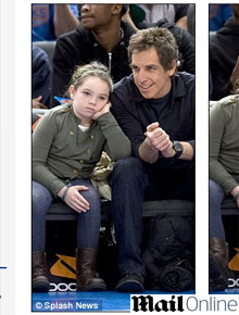 <i>Que tédio!</i>: Ben Stiller leva filhos a jogo de basquete