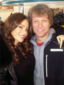 Tiete: Sofia Vergara posta foto com Jon Bon Jovi