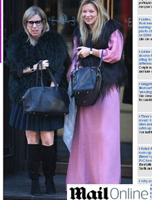 <i>Fashion?</i>: Kate Moss é clicada com visual diferente