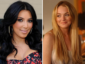 Egito: Lindsay Lohan e Kim Kardashian festejam queda