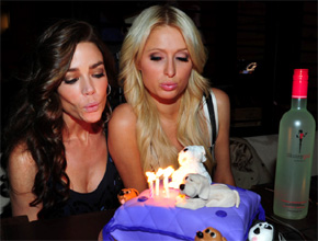 Niver: Paris Hilton comemora com Denise Richards
