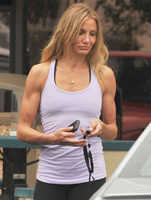 <I>Fitness</i>: Cameron Diaz aparece musculosa