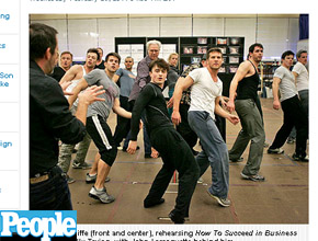 Broadway: Daniel Radcliffe ensaia para musical