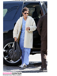 Enfermeira: Halle Berry se caracteriza para filme