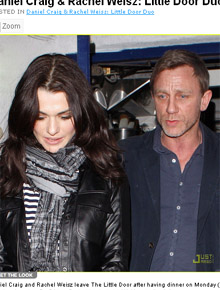 Jantar: Rachel Weisz e Daniel Craig vão juntos