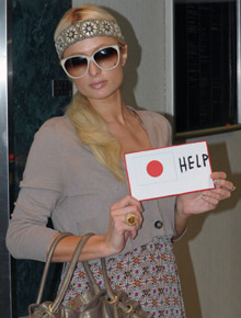 Japão: Paris Hilton pede ajuda às vítimas