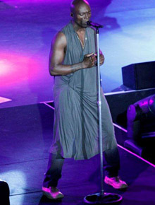 Palco: Seal faz show na Cidade Maravilhosa